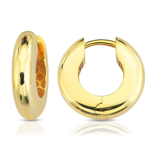[EAR1319] 9Y SMALL THICK ROUNDED TUBE FLAT HUGGIE