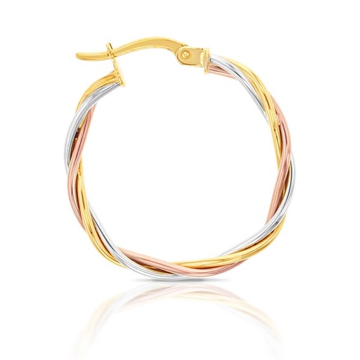 [EAR596] ## 9YWR PLAIN WIRE TWIST HOOP