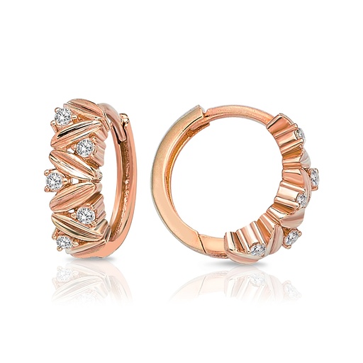 [EAR1325] 9P FANCY C.Z. SET 9.9MM HUGGIES