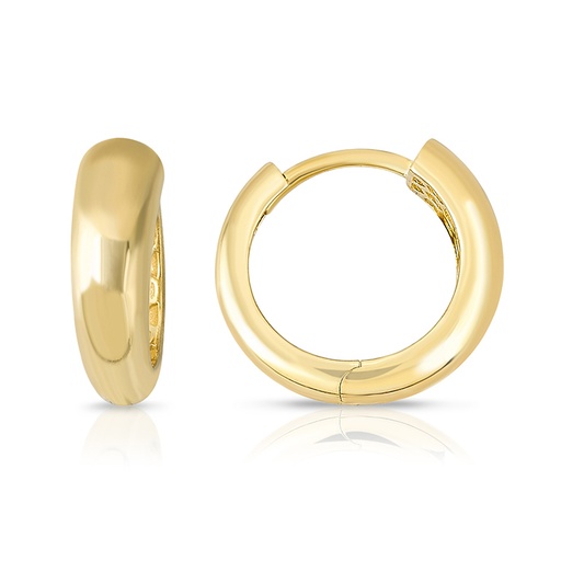 [EAR1329] 9Y CLASSIC TAPERED HUGGIE HOOP