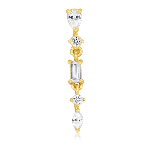 [STPD380] 9Y MULTI CUT CZ DROP PENDANT