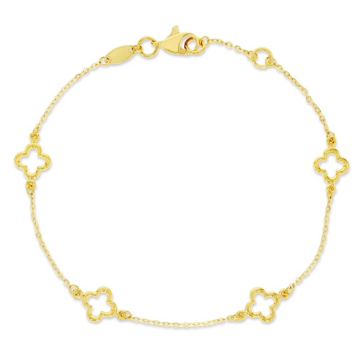 [BB269] 9Y FOUR OPEN CLOVER BRACELET