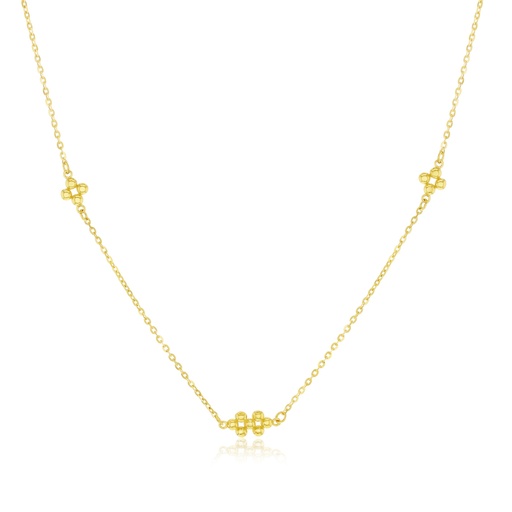 [BB276] 9Y FLOWER CLUSTER BEADS NECKLACE