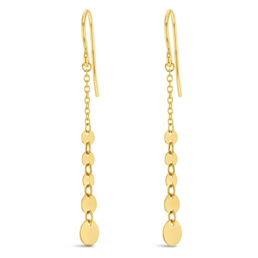 [EAR979] 9Y GRADUATED DISC DROP EARRING