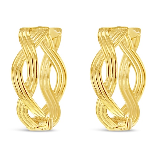 [EAR1009] ## 9Y SWIRL PLAIT HUGGIE