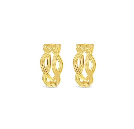 [EAR1009] ## 9Y SWIRL PLAIT HUGGIE