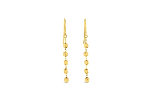 [EAR981] ## 9Y DIAMOND CUT BALL DROP EARRING