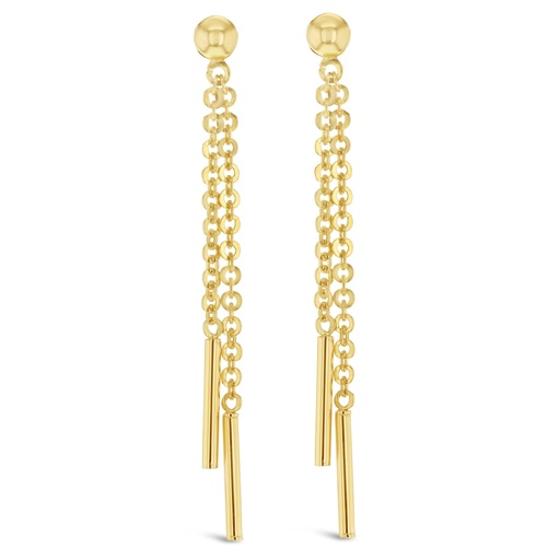 [EAR977] ## 9Y CABLE LINK DOUBLE BAR DROP STUD