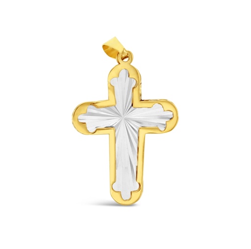 [RCP55] ### 9YW FANCY CROSS PENDANT