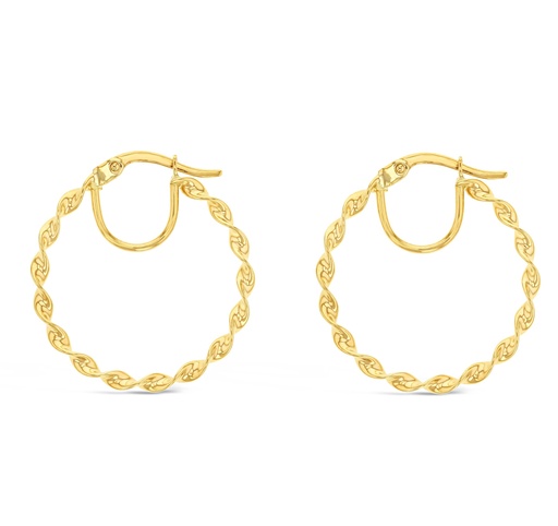 [EAR1007] ## 9Y TWIST HOOP