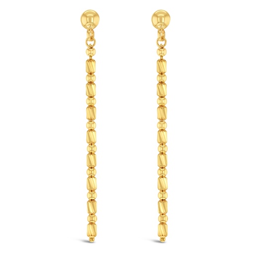 [EAR978] ## 9Y FANCY BAR & BALL DROP