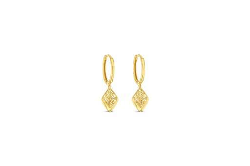 [EAR990] ## 9Y FILIGREE STAR TRIANGLE HUGGIE