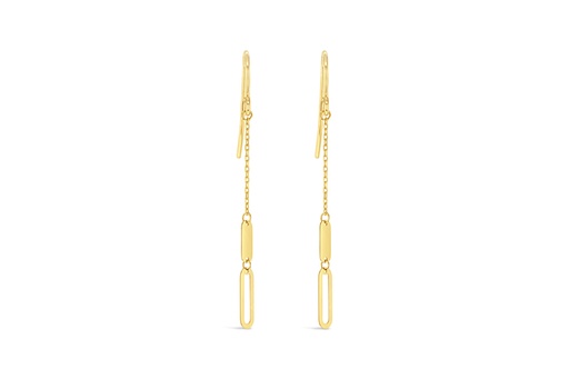 [EAR980] ## 9Y OPEN LINK DISC DROP EARRING