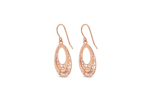 [EAR999] ## 9R FILIGREE OPEN OVAL DROP
