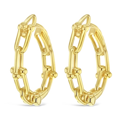 [EAR1005] ## 9Y CHAIN LINK HOOP