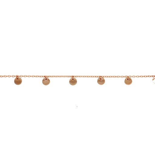 [BB143] ## 9R SMALL HANGING DISC BRACELET