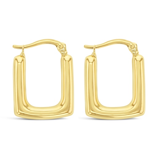 [EAR995] 9Y THICK SQUARE HOOP