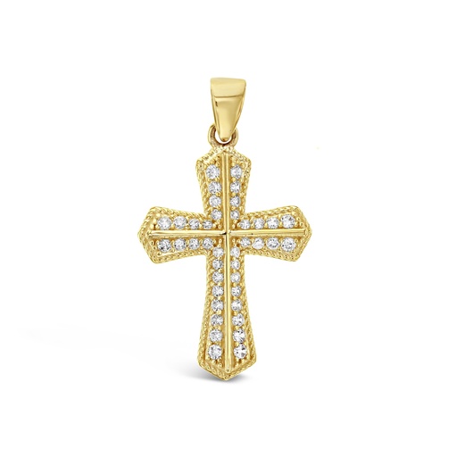 [STRCP62] ### 9Y CZ FANCY CROSS PENDANT
